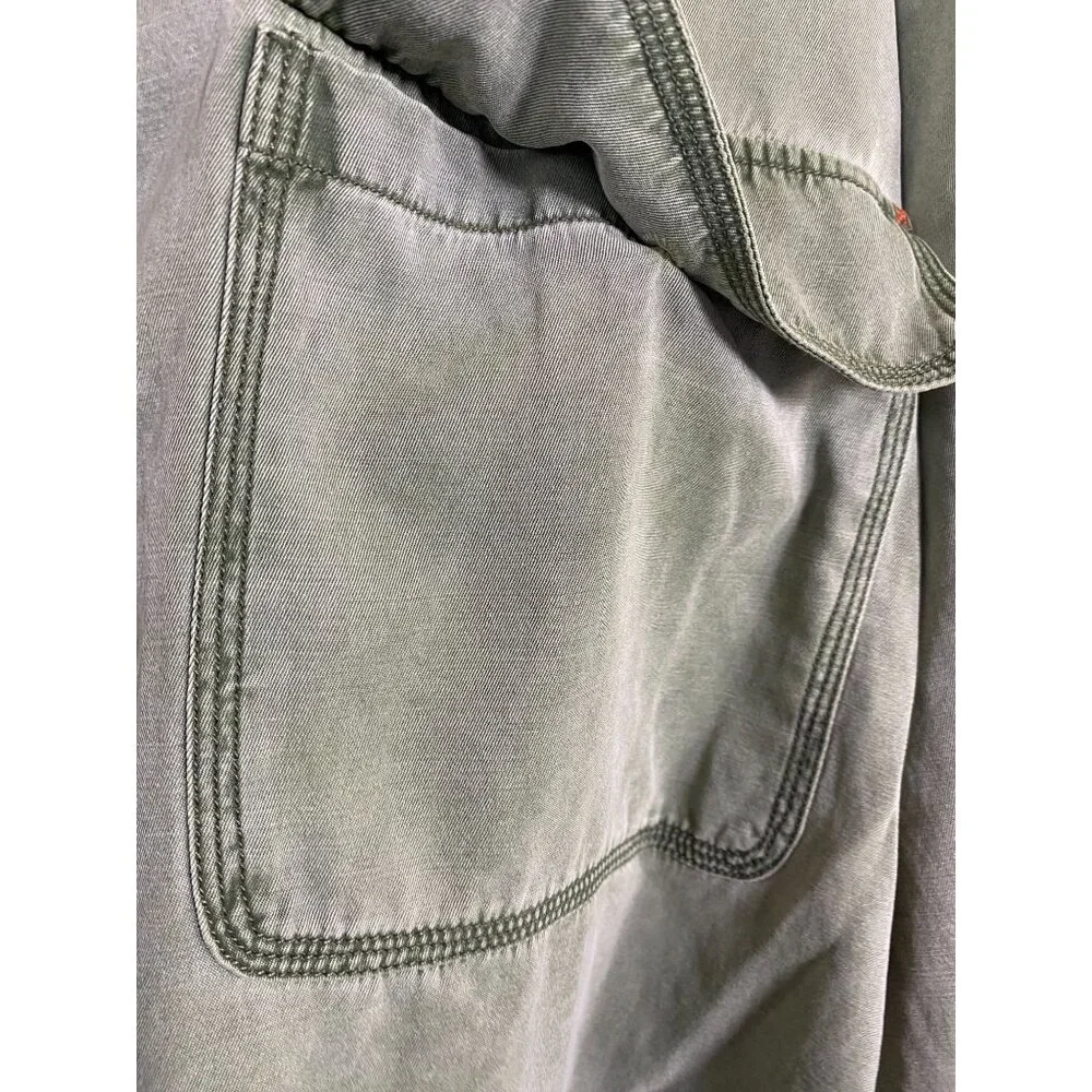 Ryan Michael Men Silk Blend Green Button Up Shirt Size Large Long Sleeve Western - Picture 13 of 16